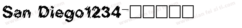 San Diego1234字体转换